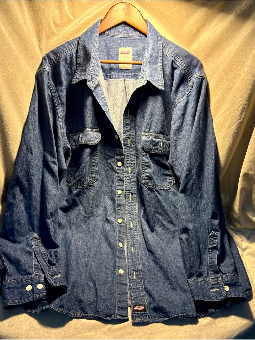Men’s Dickies Blue Denim Button-Front Jacket